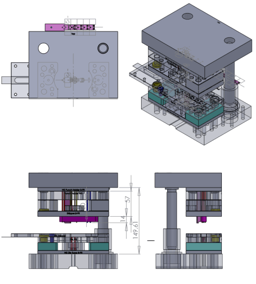 3d design press tool 